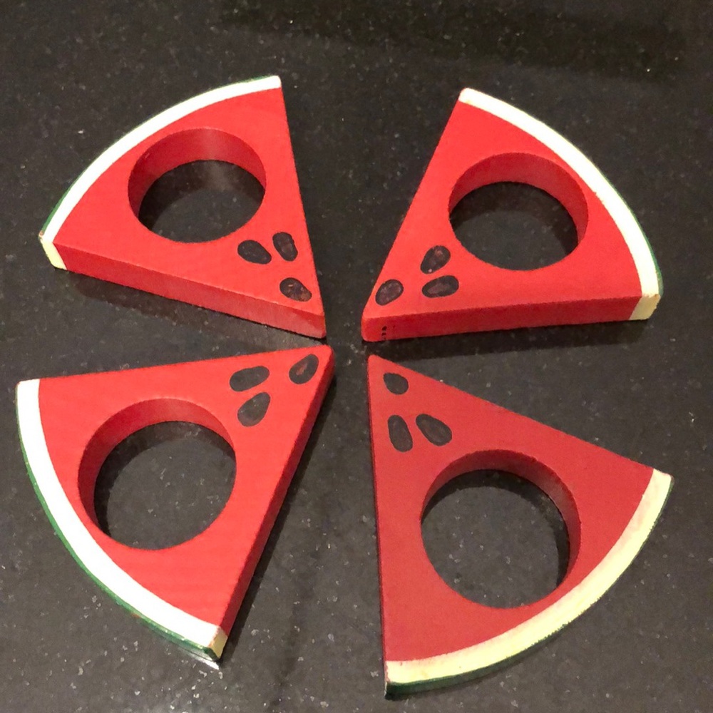 watermelon napkin rings